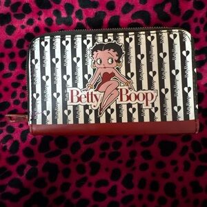 Betty Boop Striped Wallet